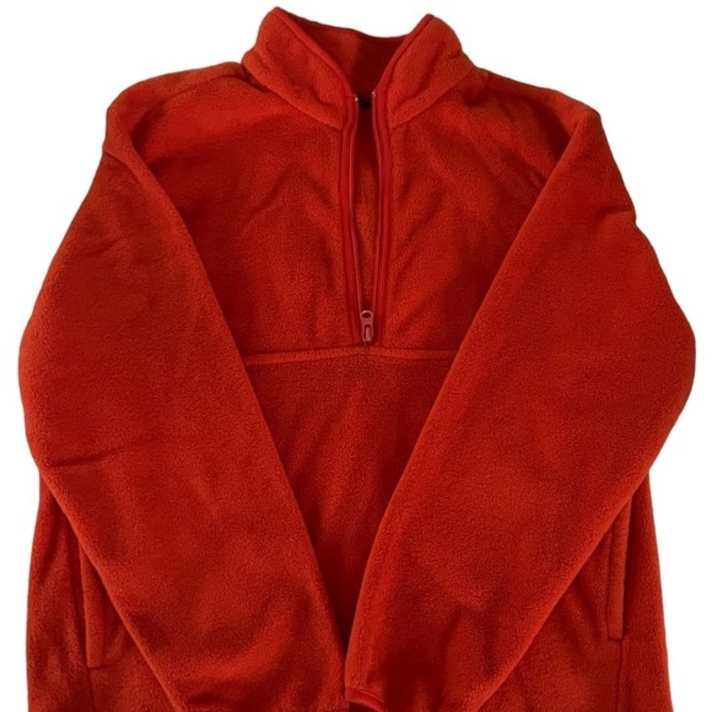 Sandra mock neck half-zip blouse